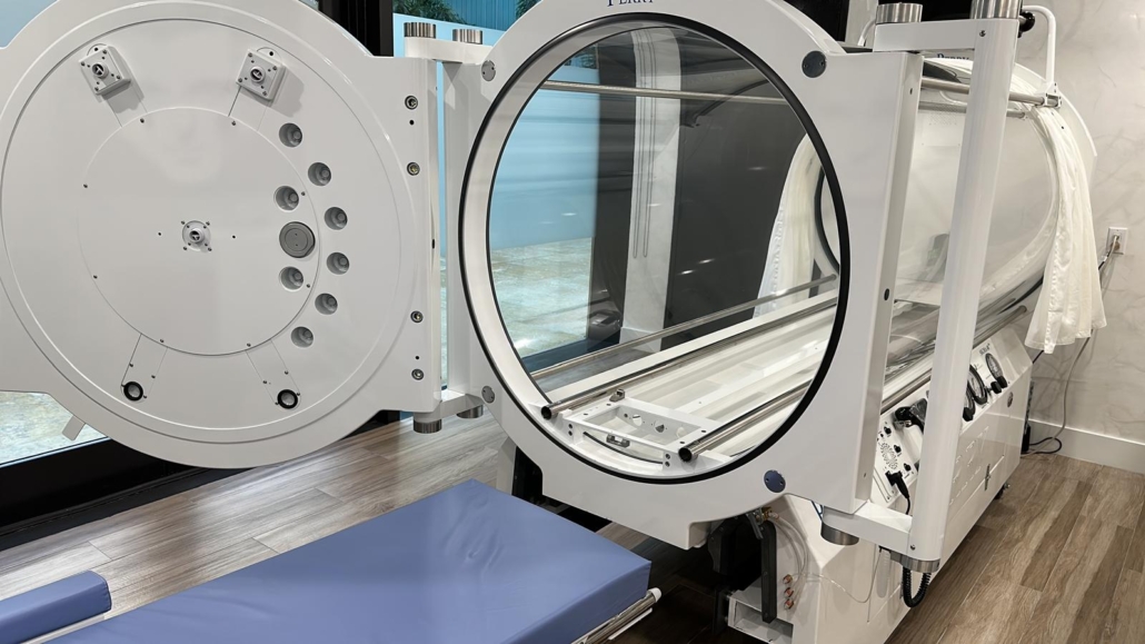 Chamber for HBOT in Miami, Florida at Miami Stem Cell regenerative healing center.